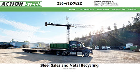 Action Steel in Penticton BC is a metal recycler and a provider of steel products for the construction industry.