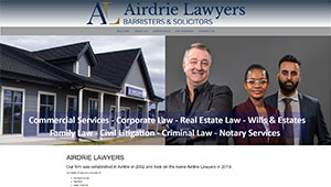 Barristers and Solicitors offering legal services in Airdrie, Alberta.