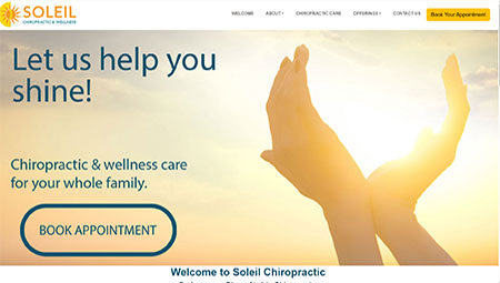 Contact Laurence Dion, Soleil Chiropractic in Airdrie, Alberta.